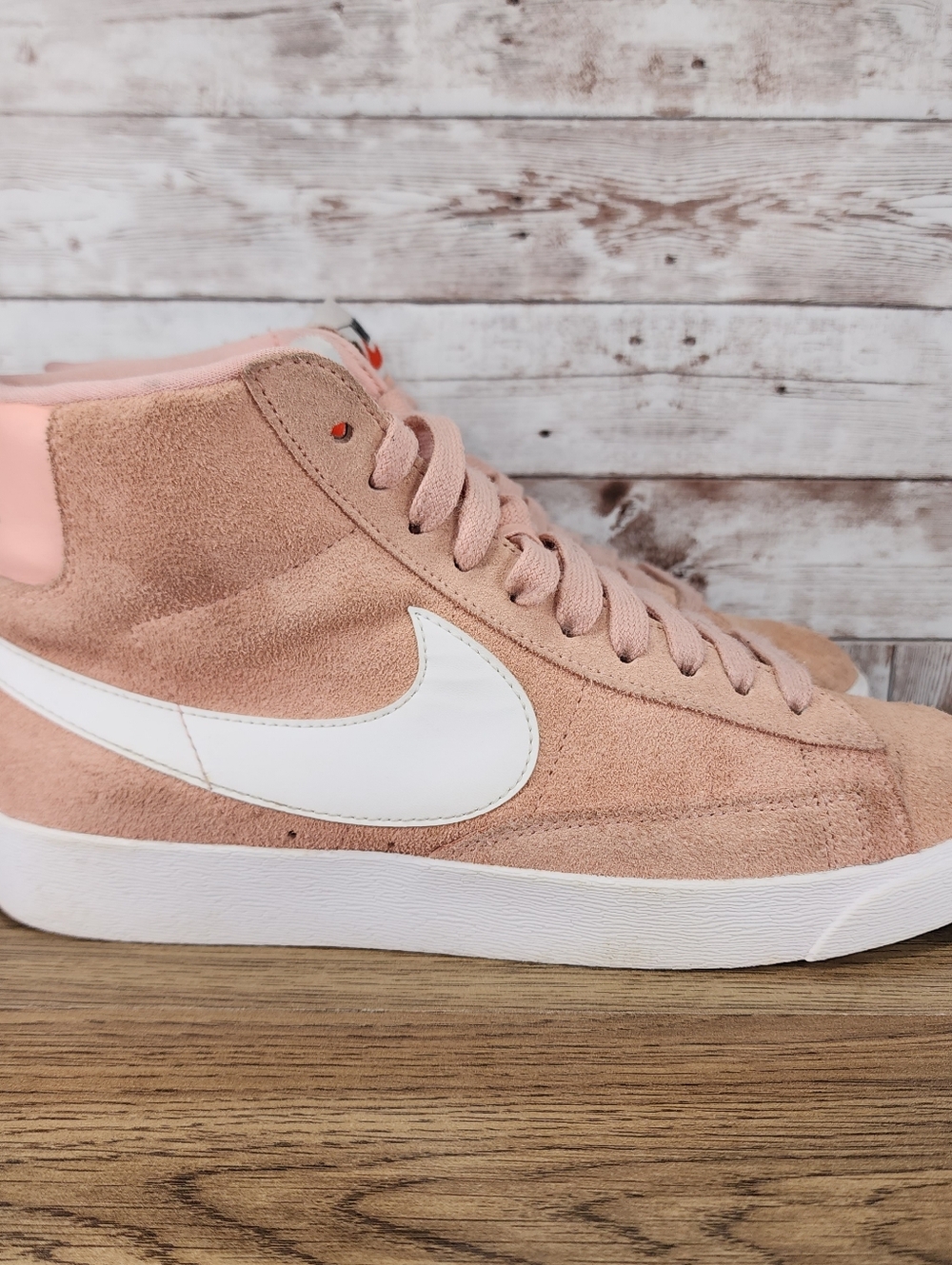 Nike Blazer Mid Vintage Coral Pink Suede Women's Size 8